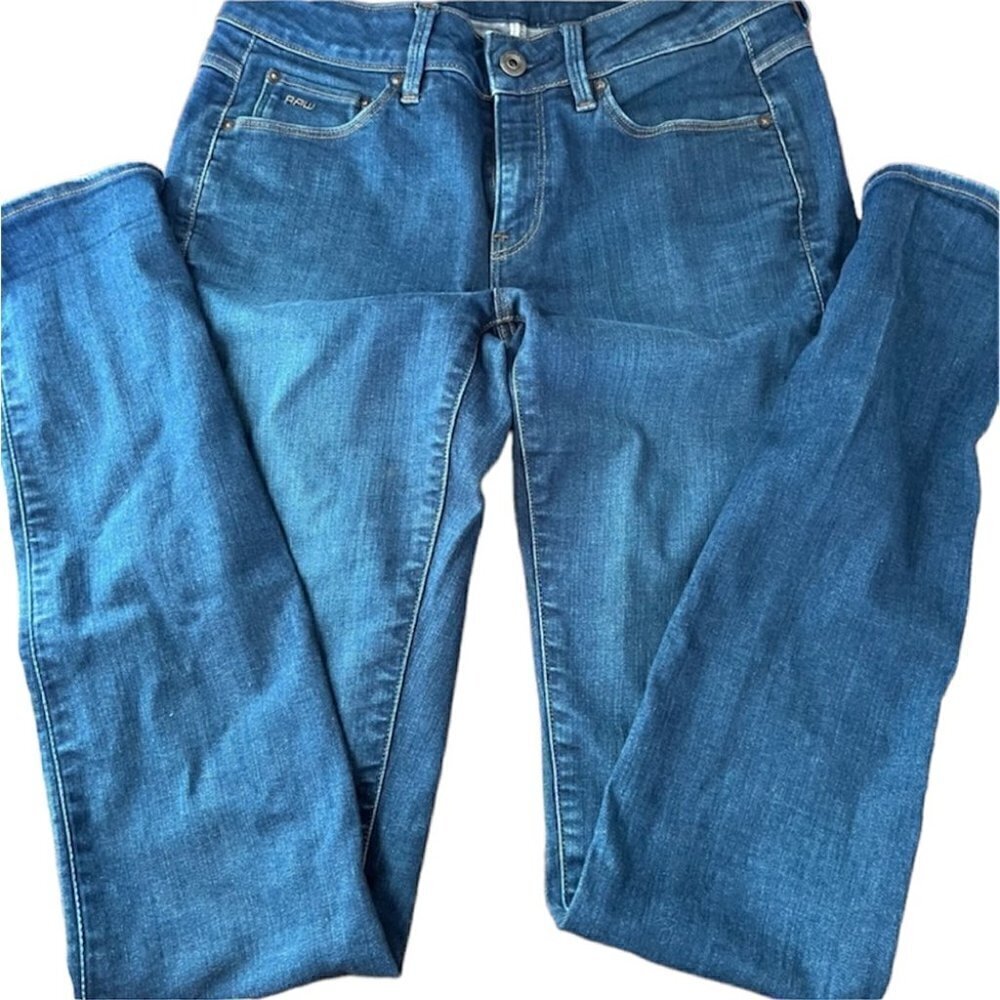 2/40$ G start skinny jeans 3301 bleu size 27
